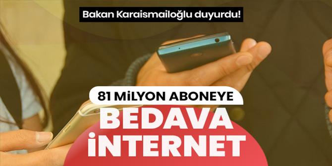 81 milyon aboneye 1 GB mobil internet hediyesi