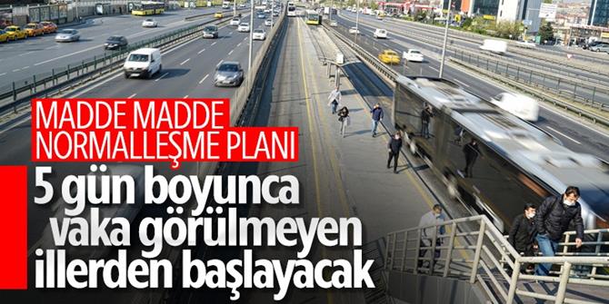 Türkiye için normale dönüş planı hazırlanıyor