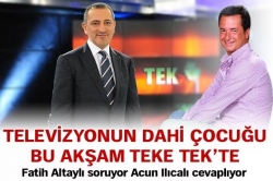 Dahi çocuk, Altaylı'nın konuğu