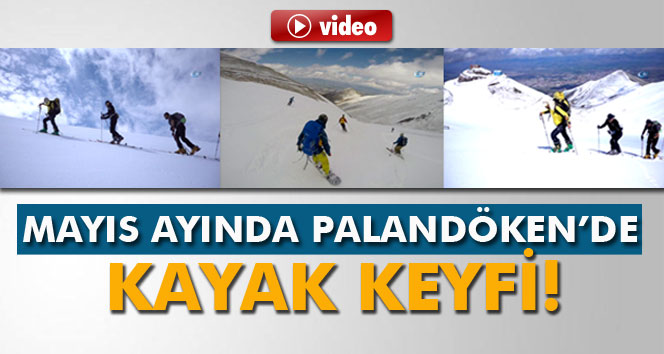 Palandöken'de Mayıs ayında kayak keyfi