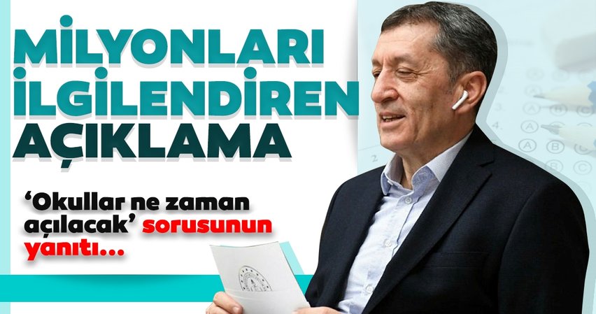 Selçuk: 'Okullar ne zaman açılacak' sorusunun tek bir yanıtı var...