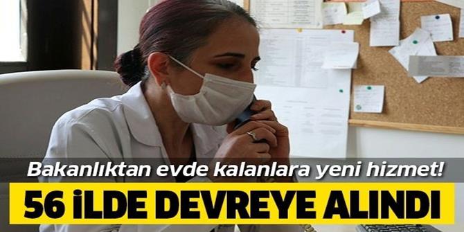 Evde kalanlar için Sağlık Bakanlığından yeni hizmet