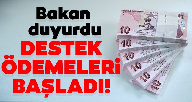 Bakan Pakdemirli duyurdu: Destek ödemeleri başladı