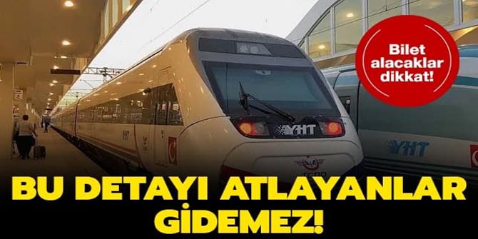 YHT bileti alırken dikkat! HES kodu olan herkes gidemeyecek