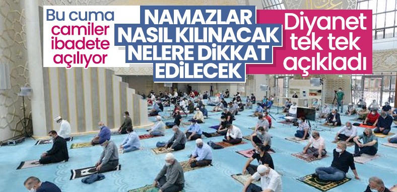 Diyanet cuma namazı için uyarı afişi hazırladı