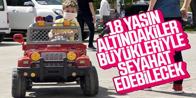 18 yaş altı çocuklar ve gençler, büyükleriyle gezebilecek