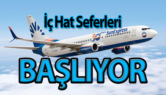 SunExpress, 1 Haziran’da iç hat uçuşlarına başlıyor