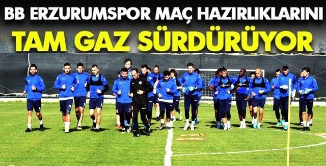 Erzurumspor hazırlıklarını sürdürüyor