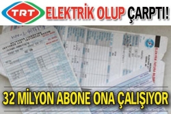 TRT elektrik olup çarptı!..