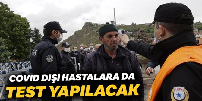 Covid dışı hastalara da test yapılacak