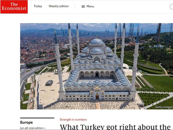 Economist dergisinden Türkiye'nin koronavirüsle mücadelesine övgü