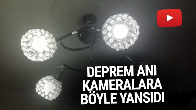 Malatya Pütürge'deki deprem anı kameralara yansıdı