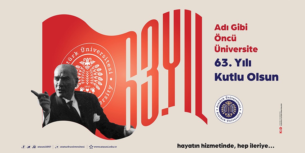 Atatürk üniversitesi 63 yaşında