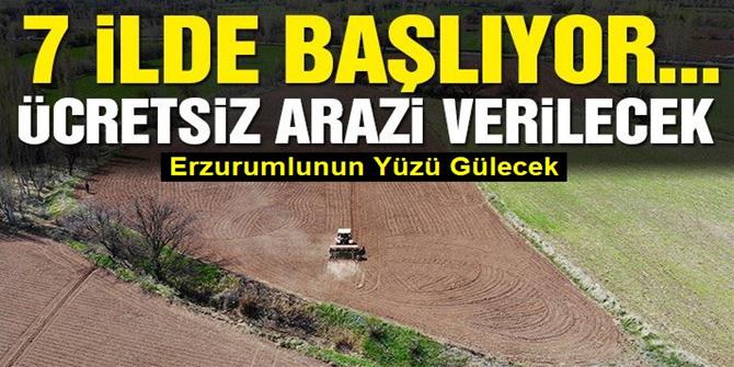 Devlet 7 ilde ücretsiz tarım arazisi tahsis edecek