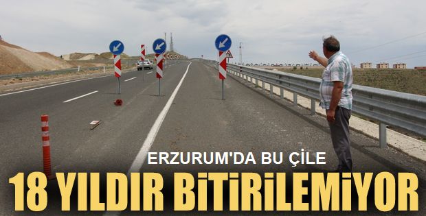 Oltu Çevre yolu 18 yıldır bitirilemiyor