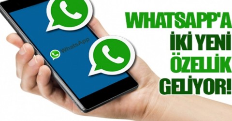 WhatsApp'tan iki yeni özellik daha