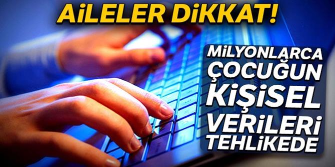 Milyonlarca çocuğun kişisel verileri tehlikede