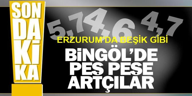 Bingöl'de 5.6 büyüklüğünde artçı deprem