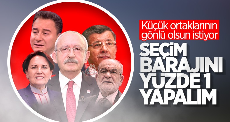 CHP seçim barajının düşürülmesini istiyor