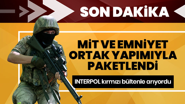 MİT ve Emniyet ortak yapımıyla kırmızı bültenle aranan terörist Şırnak'ta paketlendi