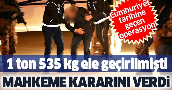 "En büyük eroin operasyonu" davasında karar