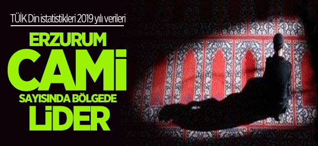 Erzurum cami sayısında bölgede lider il