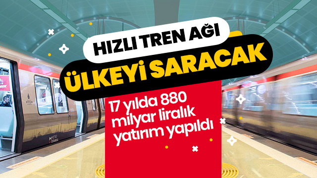 Hızlı tren ağı ülkeyi saracak