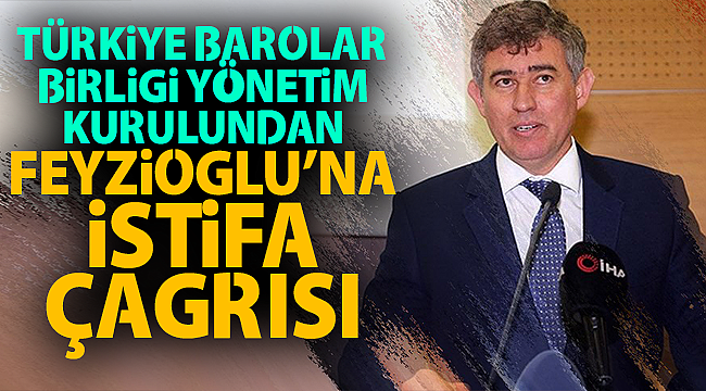Türkiye Barolar Birliği yönetim kurulu üyelerinden Metin Feyzioğlu'na istifa çağrısı