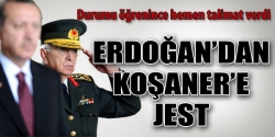 Koşaner'e makam aracı jesti...