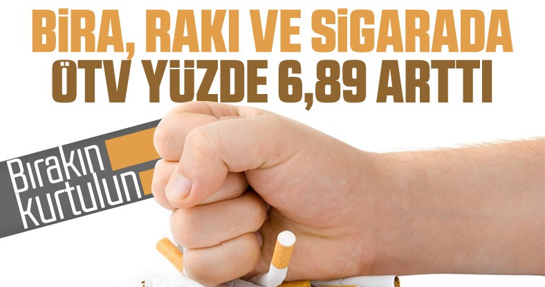 Tütün ve alkol ürünlerinde ÖTV'ye zam