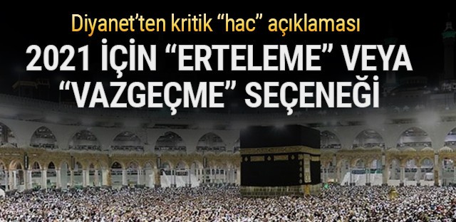 Hacca gitmekten vazgeçenlerin ücretleri geri ödenecek