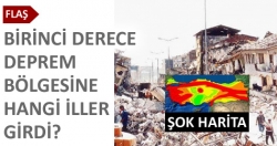 Birinci deprem bölgesi iller!