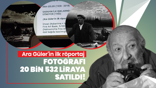 Ara Güler'in ilk röportaj fotoğrafı 20 bin 532 liraya satıldı