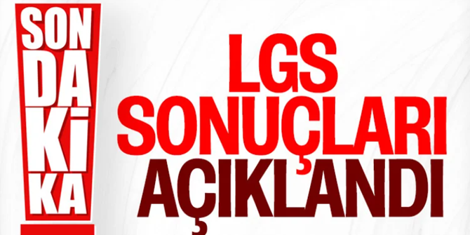 LGS sonuçları açıklandı