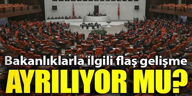 Bakanlıklar ayrılacak mı?