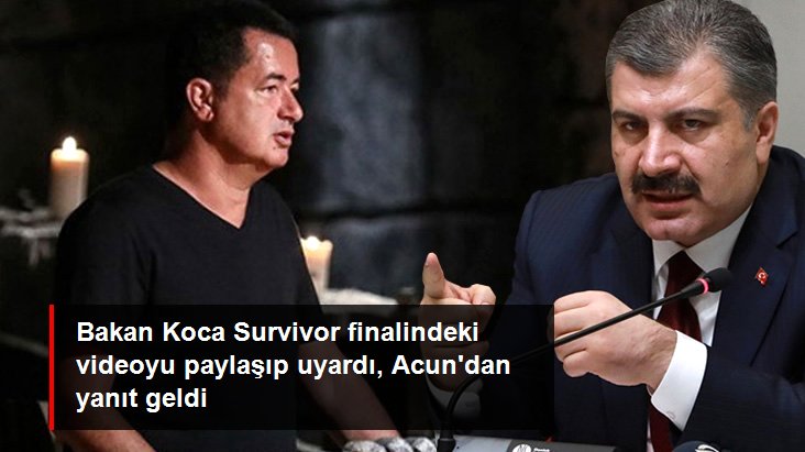 Bakan Koca Survivor finalindeki videoyu paylaşıp uyardı, Acun'dan yanıt geldi