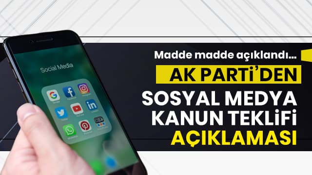 Sosyal medya kanun teklifi Meclis'e sunuldu!