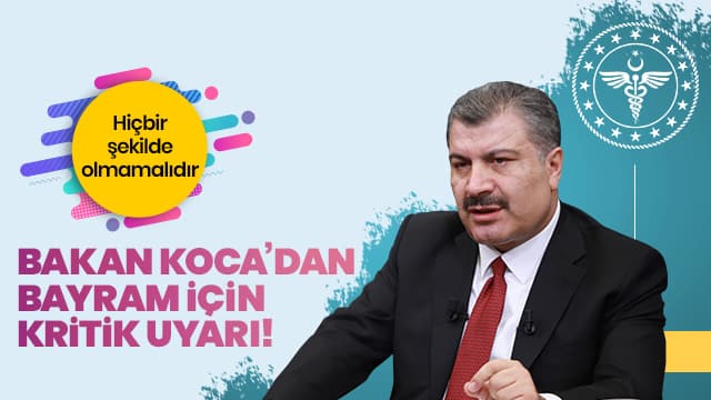 Koca'dan Kurban Bayramı için kritik uyarılar: Hiçbir şekilde olmamalıdır