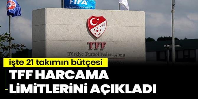 TFF, Süper Lig ekiplerinin harcama limitlerini açıkladı