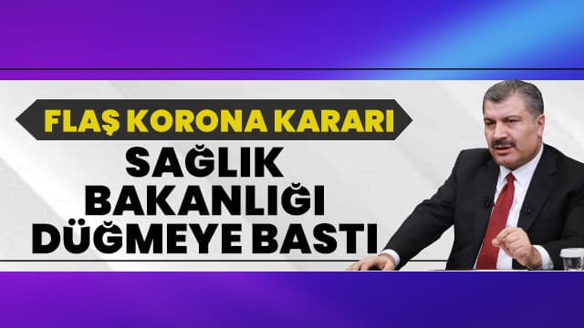 Sağlık Bakanlığı'ndan Kovid-19 tedavisinde yeni karar