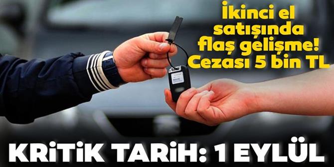 İkinci el otomobilde kritik tarih