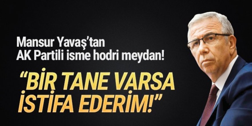 Mansur Yavaş’tan AK Partili isme ''istifa ederim'' resti!