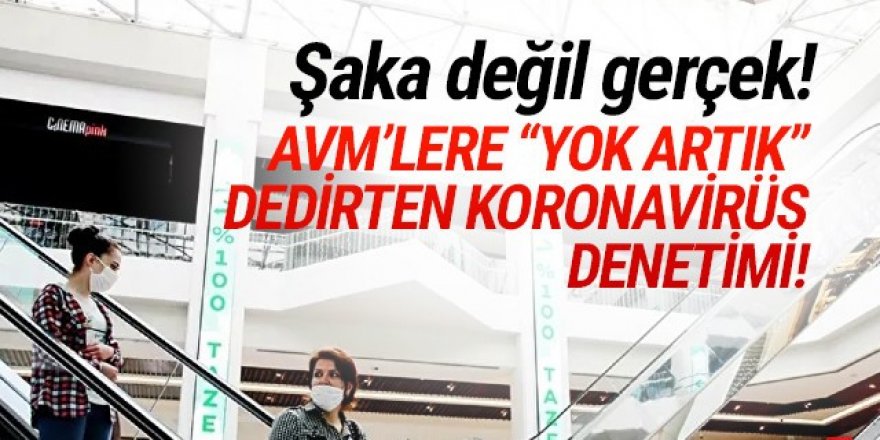 AVM'lere ''haberli denetim'' komedisine itiraz!