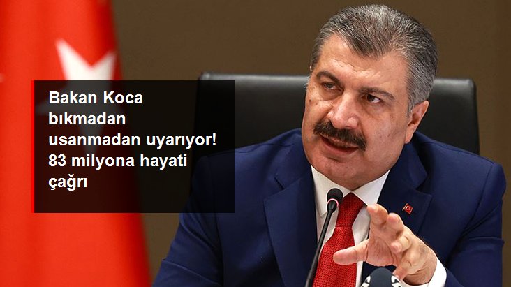 Bakan Koca, 83 milyona koronavirüsle mücadele etme çağrısında bulundu