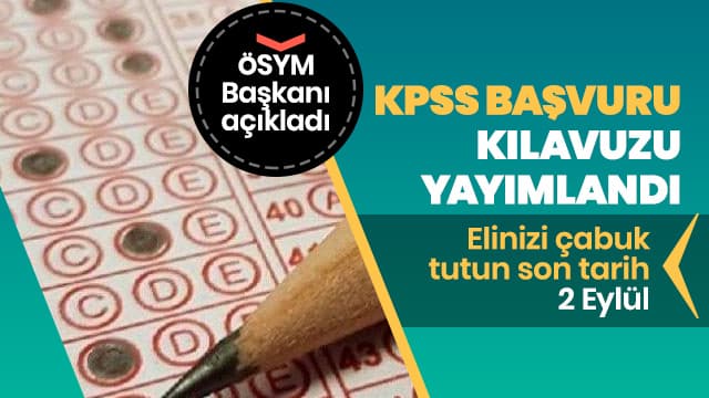 KPSS Ön Lisans Sınavı başvuruları tarihi açıkladı