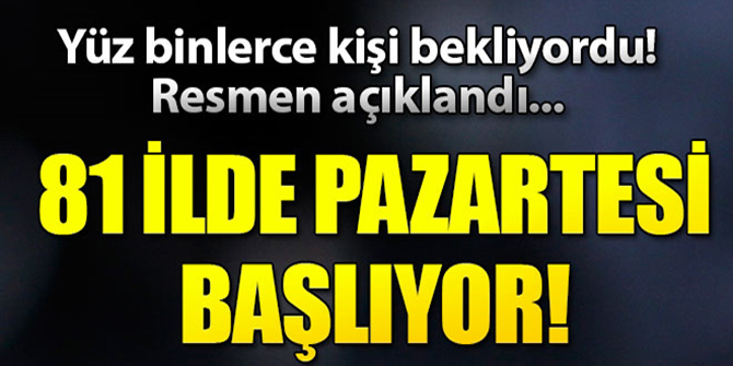 MEB resmen duyurdu! 81 ilde pazartesi başlıyor...