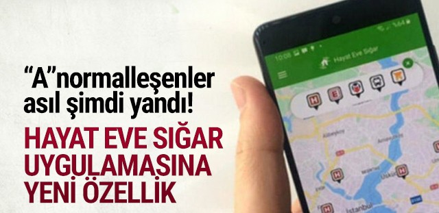 Hayat Eve Sığar uygulamasına ihbar özelliği geldi