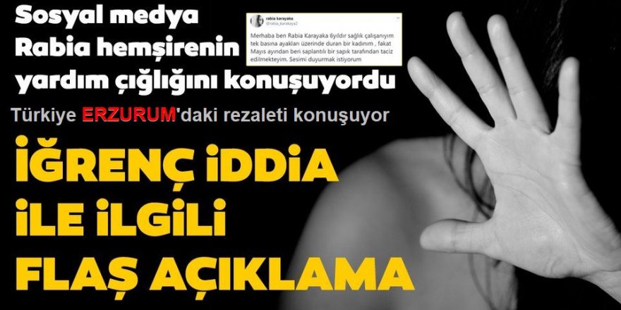 Hemşire Rabia Karakaya tacizci hasta bakıcı Bilal Yılmaz'ın mesajlarını ifşa ederek yardım istedi