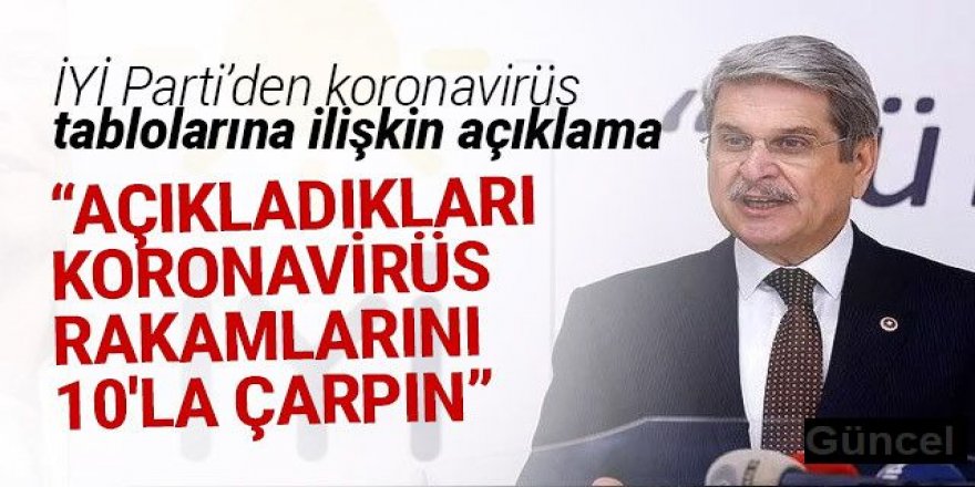 İYİ Partili Çıray: Açıkladıkları koronavirüs rakamları 10'la çarpın