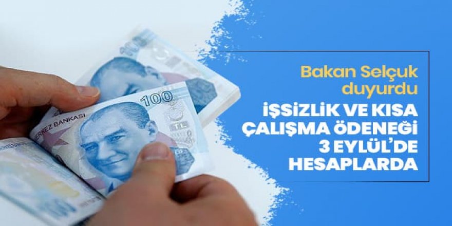 Ağustos ayı işsizlik ve kısa çalışma ödemeleri 3 Eylül'den itibaren yapılacak